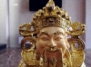 Tượng Hoàng Thần Tài Kim Sa Vàng Cao 28cm - Tặng dây tiền đồng