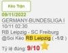 Soi Kèo tip bóng đá miễn phí RB Leipzig vs SC Freiburg ngày 09/11/2022